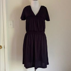 French Connection V-Neck Navy Blue Dress Sz 6